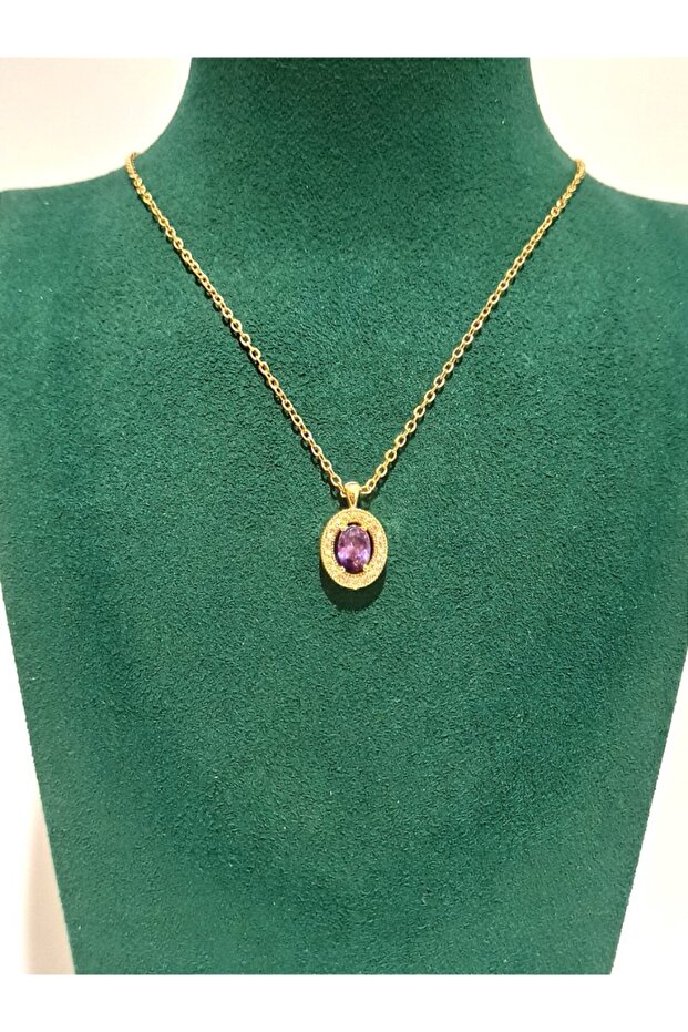 Gold Color Luxury Figured Showy Necklace