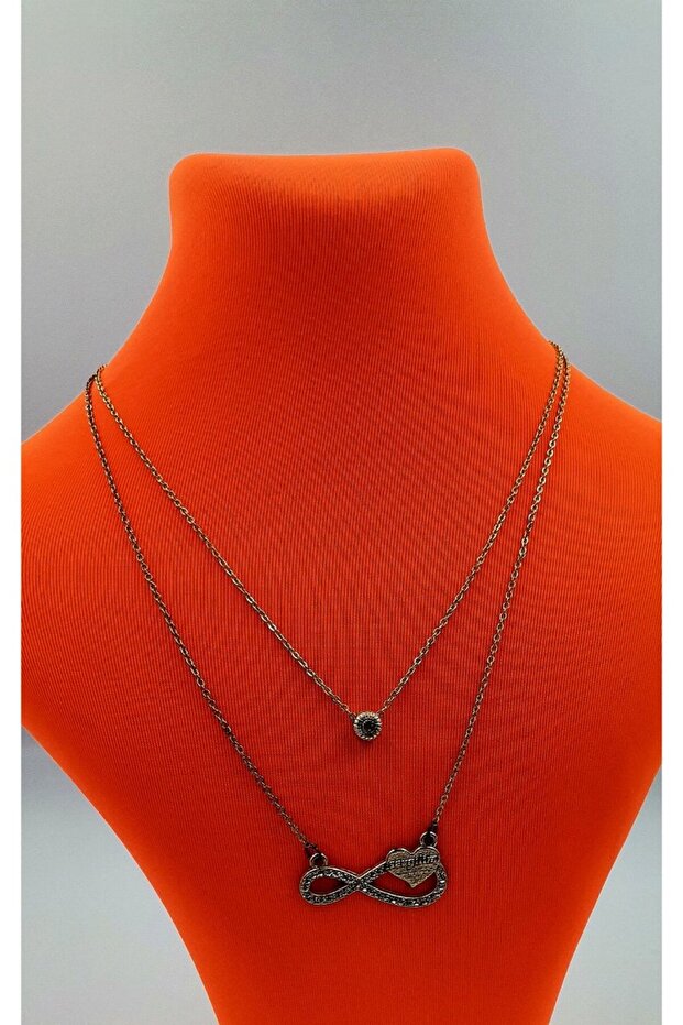 Gold Color Chain Figured Tarnish-Resistant Special Design Necklace