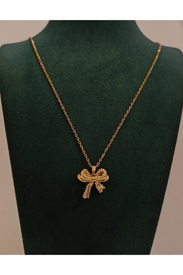Gold Color Luxury Figured Showy Necklace