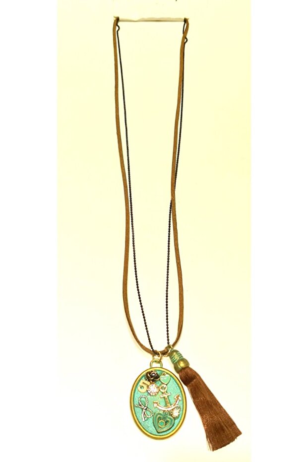 Authentic Flashy Colorful 40cm Long Necklace