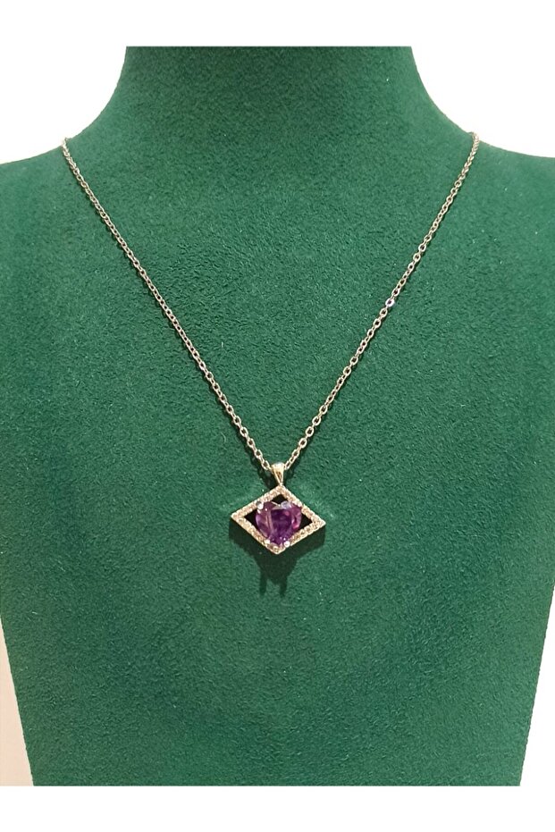 Silver Color Luxury Figured Flashy Necklace