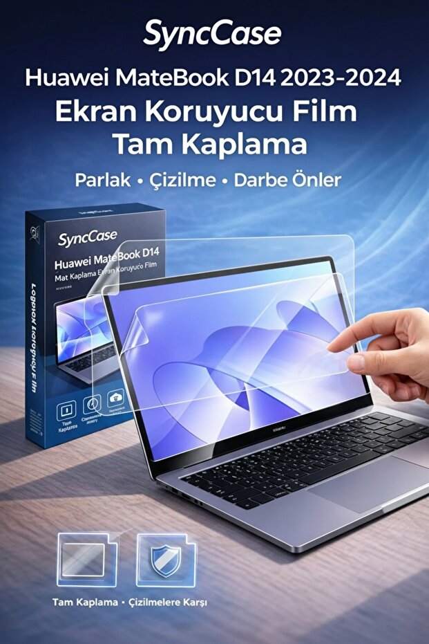 واقي شاشة غير لامع مقاس 14 بوصة لهاتف Huawei MateBook D14 2023-2024، طبقة حماية كاملة متوافقة مع راحة العين