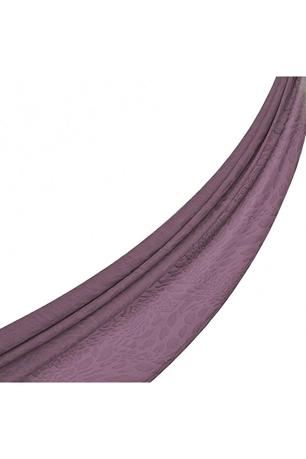 Monogram Shawl - Vahra Patterned - Fig Purple