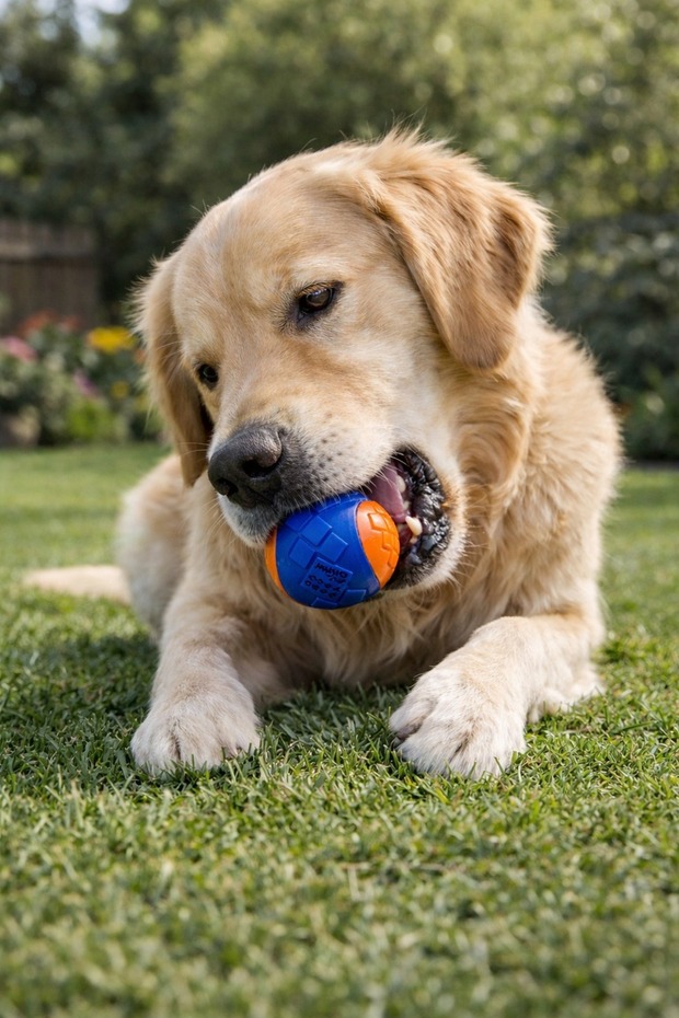 Ball Hard Ball 5 cm Transparent Orange Dog Toy