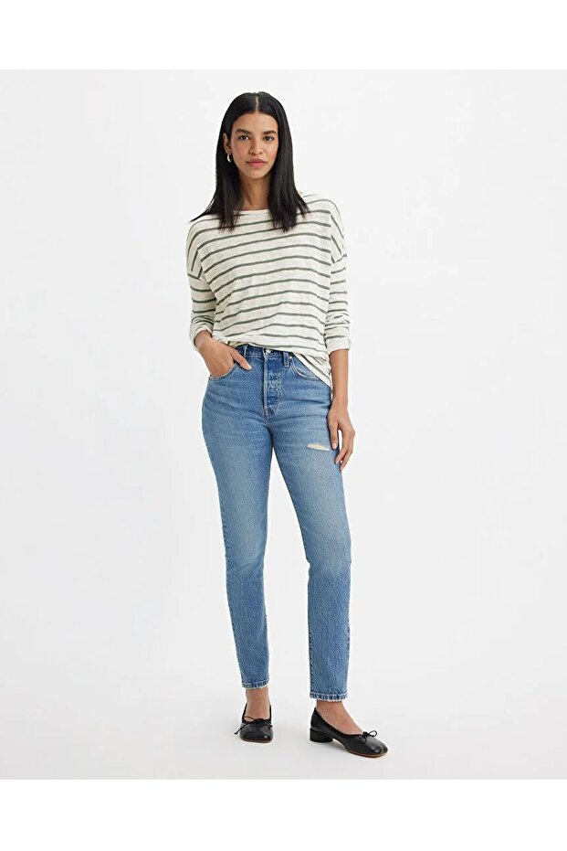 501 Skinny Women Jean Blue- a 93620002