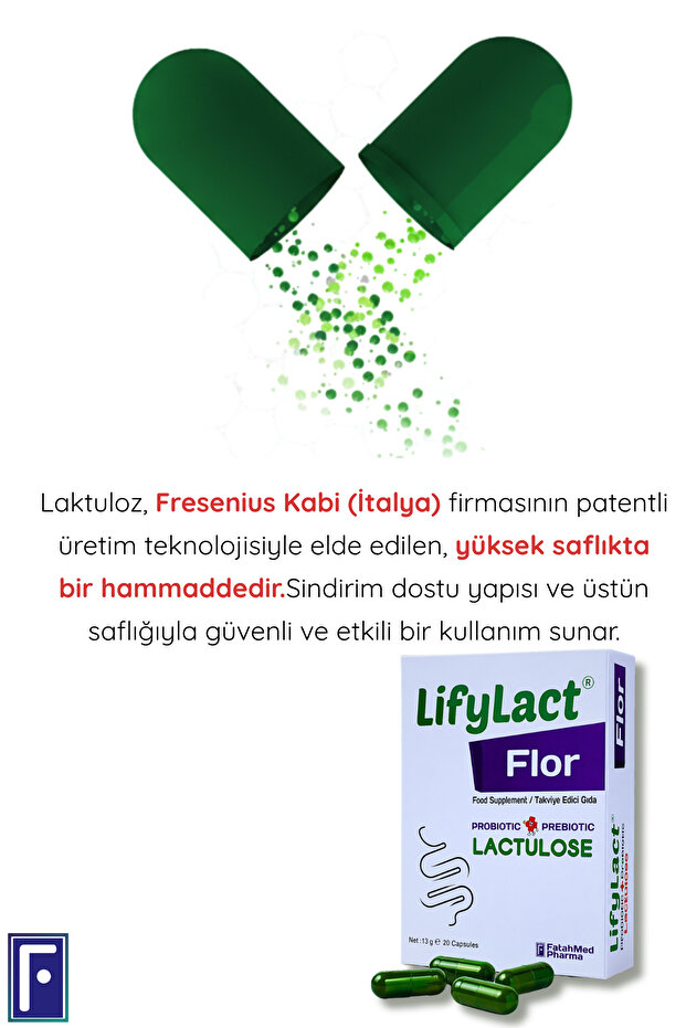 ® Flor Probiyotik Kapsül , Prebiyotik , Laktuloz, - 8