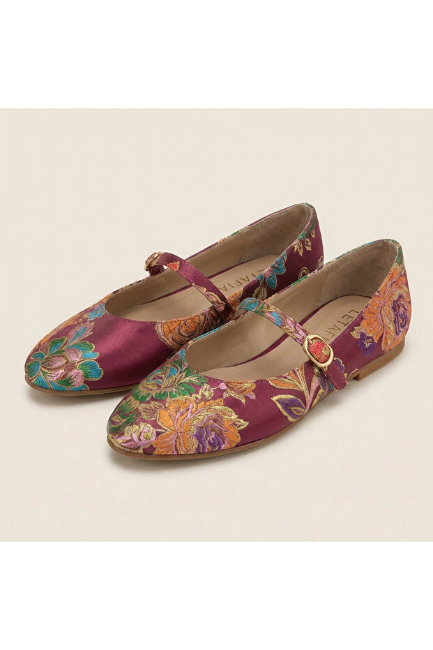 Valley Ethnic Pattern Ballet Flats - 5