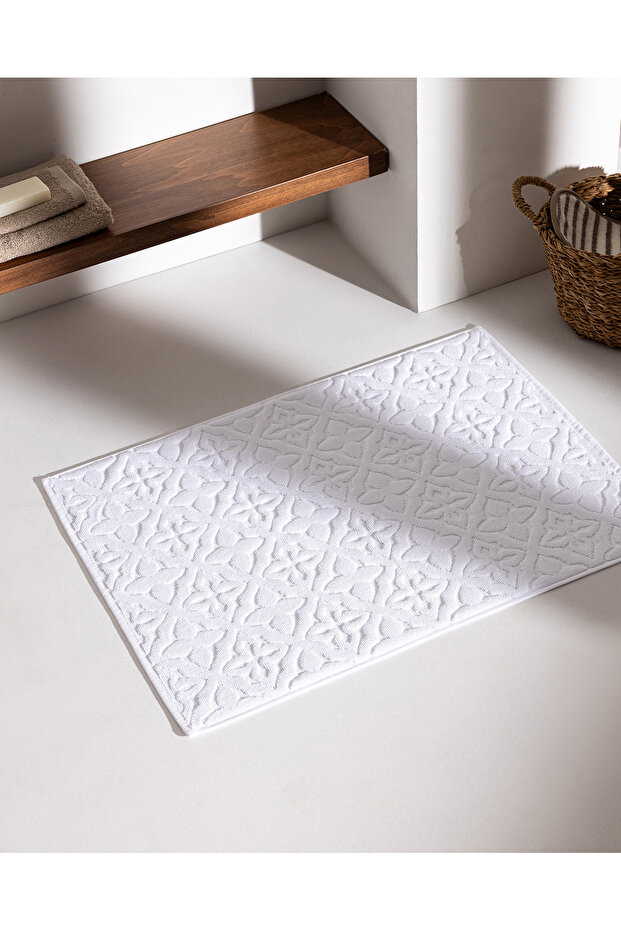 Rachel 100% Cotton Foot Towel - White - 50X70 cm
