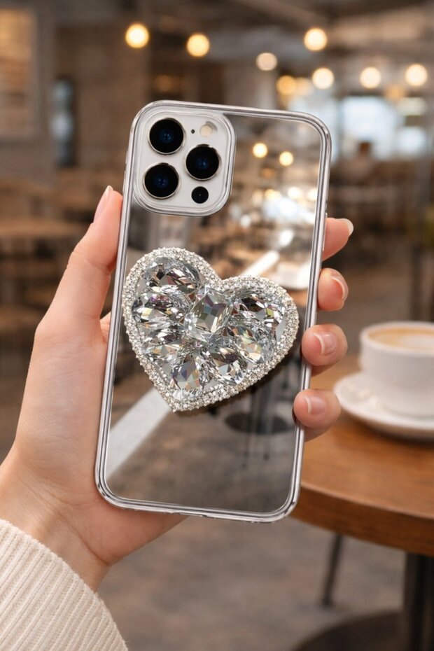 حافظة مرآة حجرية Popsocket لهاتف iPhone 11 Pro Max