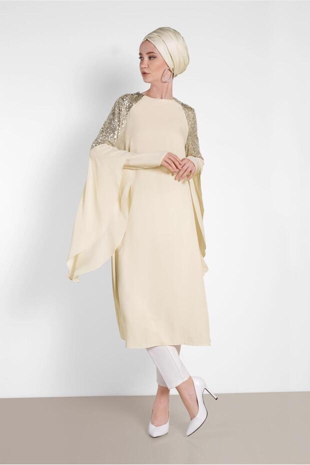 Pul Payet Asymetric Cut Chiffon Tunic 4254