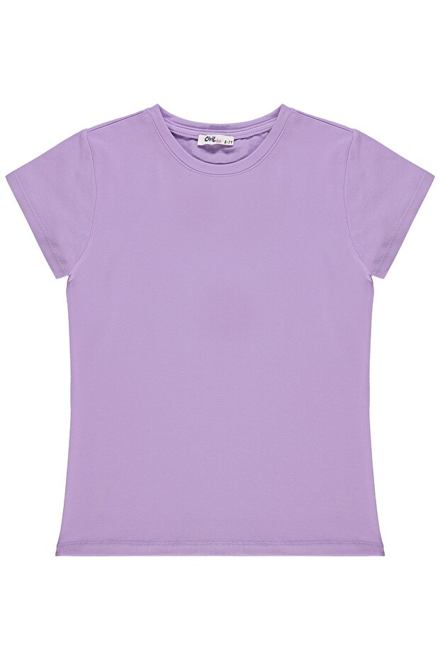 Basic T-Shirt for Ages 10-13 - Lilac