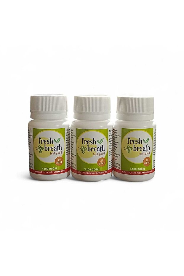 fresh breath 3 kutu 25'li Ağız Kokusu Önleyici, Nefes Temizleyici