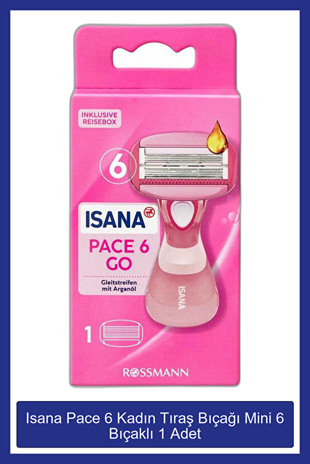 ISANA Pace 6 Kadın Tıraş Bıçağı Mini 6 Bıçaklı 1 Adet