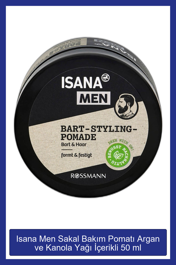 Men Sakal Bakım Pomatı Argan ve Kanola Yağı İçerikli 50 ml - 1