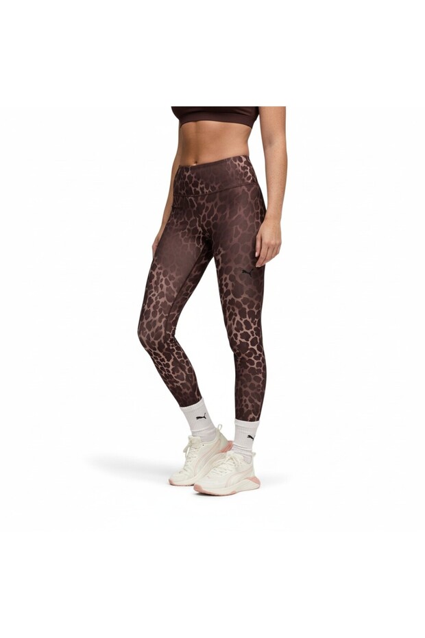 Women's Brown W Tad Ess Sptted Ti Hw 7/8 Leggings 528515-13