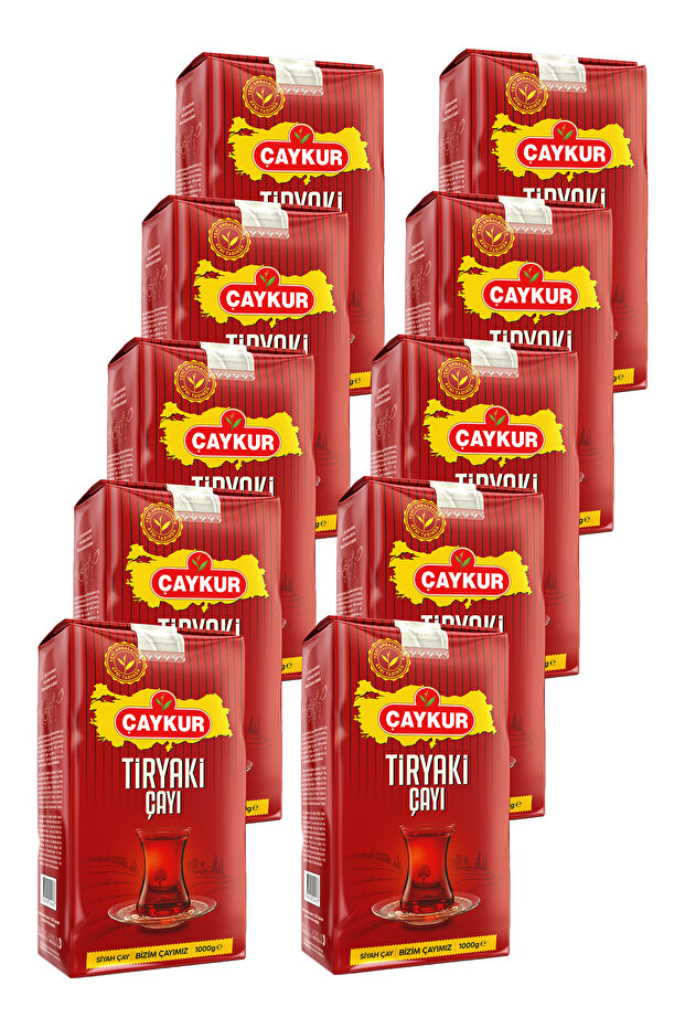 Çaykur Tiryaki Dökme Çay 1000 gr. 10'lu Paket