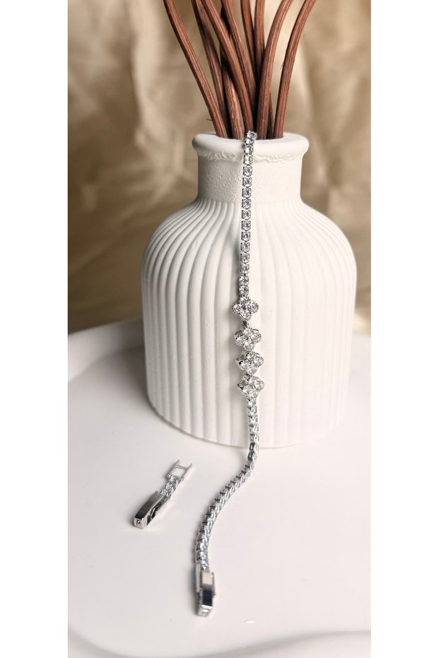 Su Yolu Yonca Steel Women's Bracelet