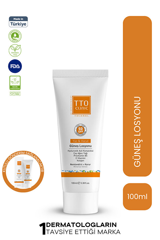 TTO Clinic Güneş Losyonu SPF50 100ml