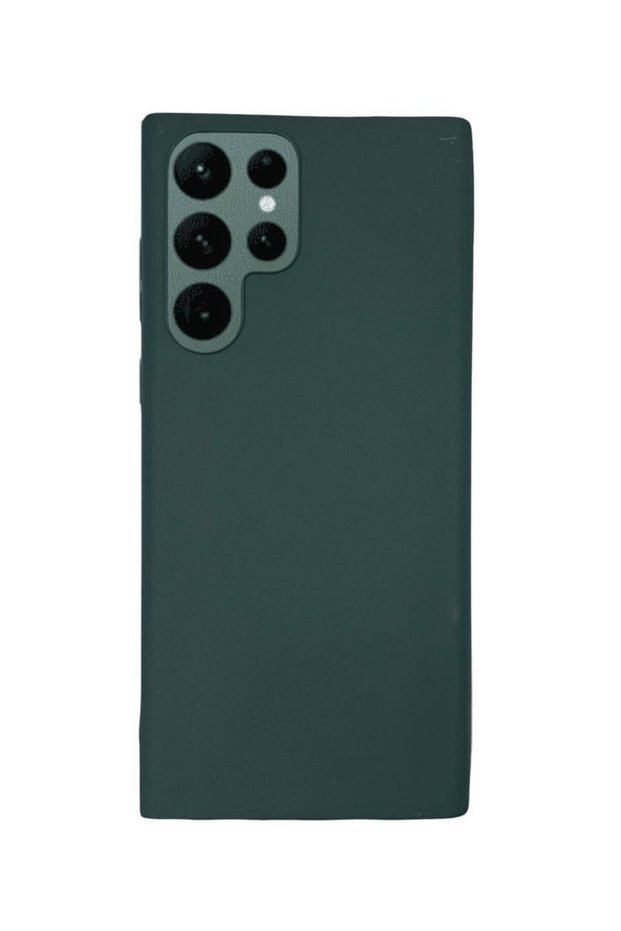 Samsung Galaxy S22 Ultra Thin Matte Silicone Case Khaki