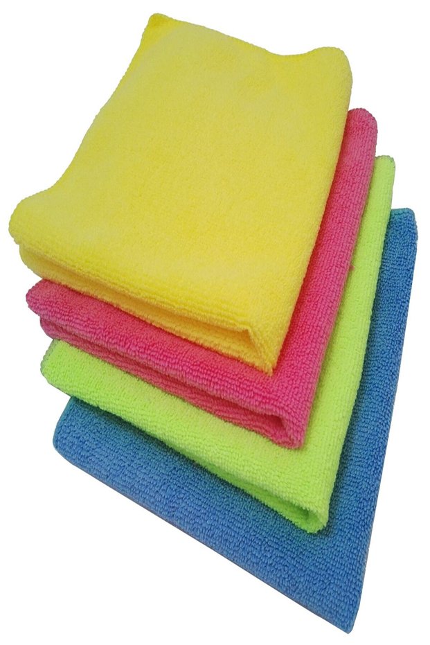 (8 PCS) Microfiber Multicolored Glass Cloth And Car Wash Drying Cleaning Cloth (30X30)