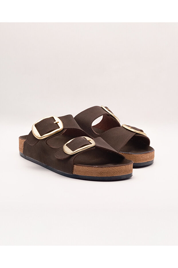 Women's Summer Double Buckle Slippers - Laura