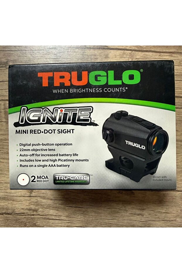 Truglo Ignite 22mm 2 Moa Mini Red Dot Siyah
