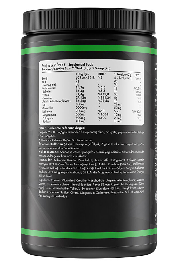 Creatıne Monohydrate ( Yeşil Elma ) - 2