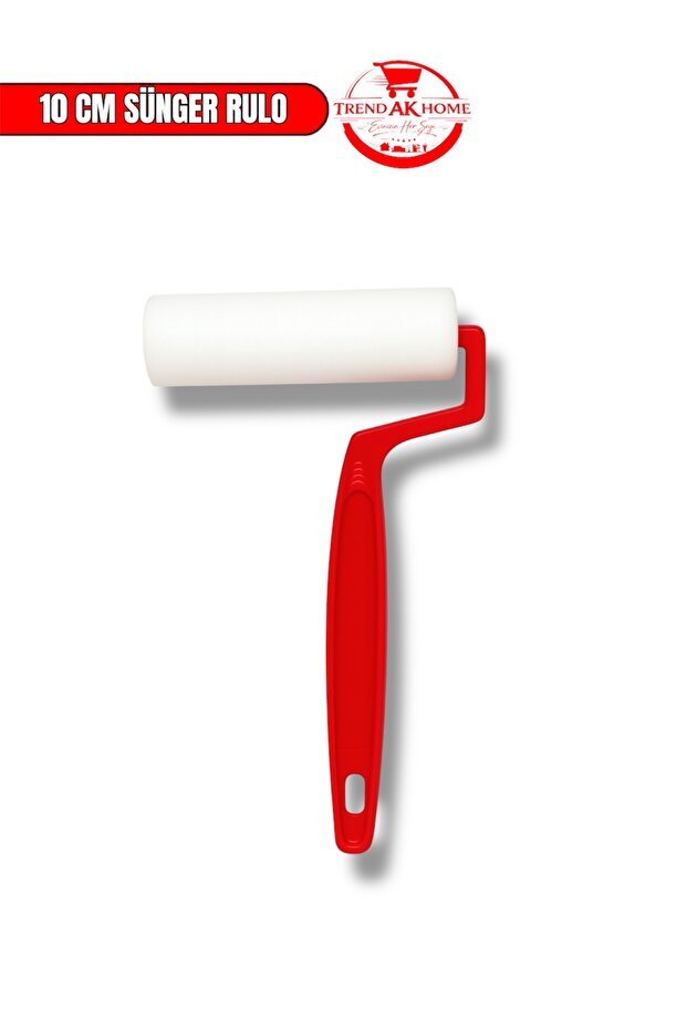 10 cm Plastic Handle Finger Roller Sponge Head Replacement Head for Normal Fabric Painting Varnish Oil Paint Etc