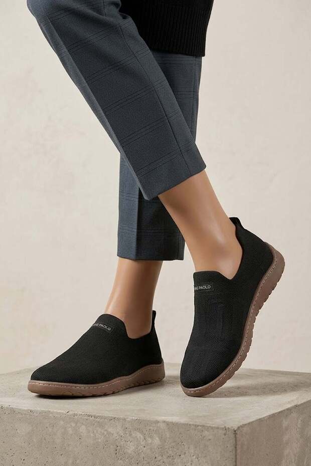 K1338 Luxembourg Men's Memory Foam Classic Sneaker Black