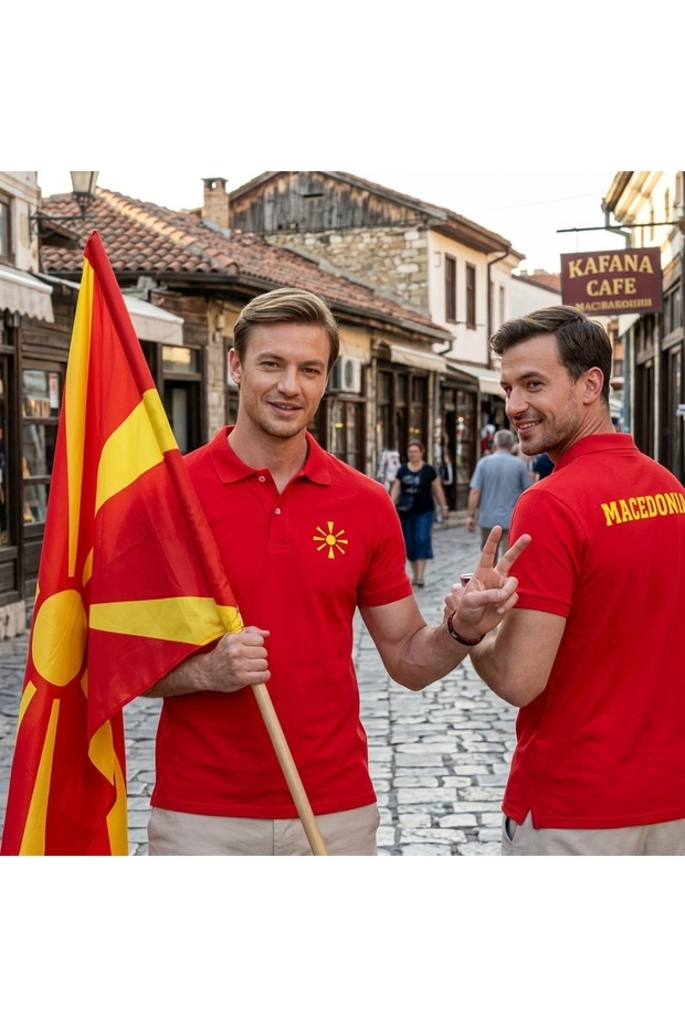 Macedonia Polo Collar T-Shirt