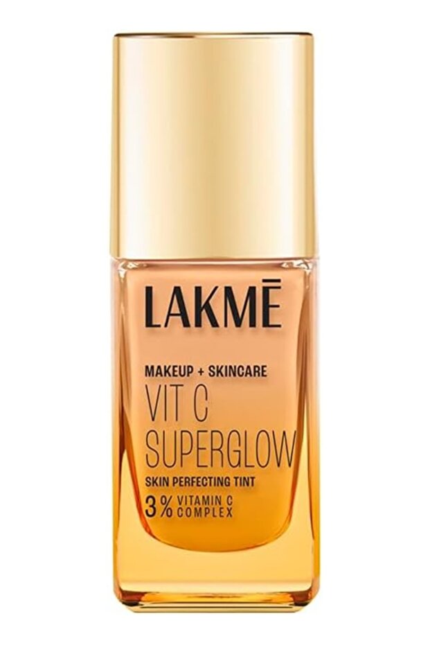LAKMÉ Vit C Super glow Liquid Tint, Medium Coverage, Warm Crème W120, 25ml