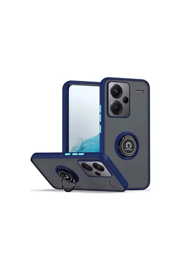 Xiaomi Redmi Note 13 Pro Plus Case Montreal Ring Silicone Cover - Navy Blue