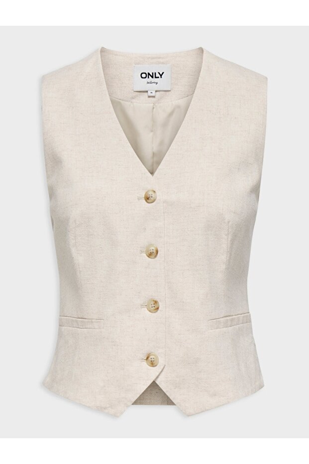 15374221 ONLSIESTA S/L LINEN BL VEST TLR