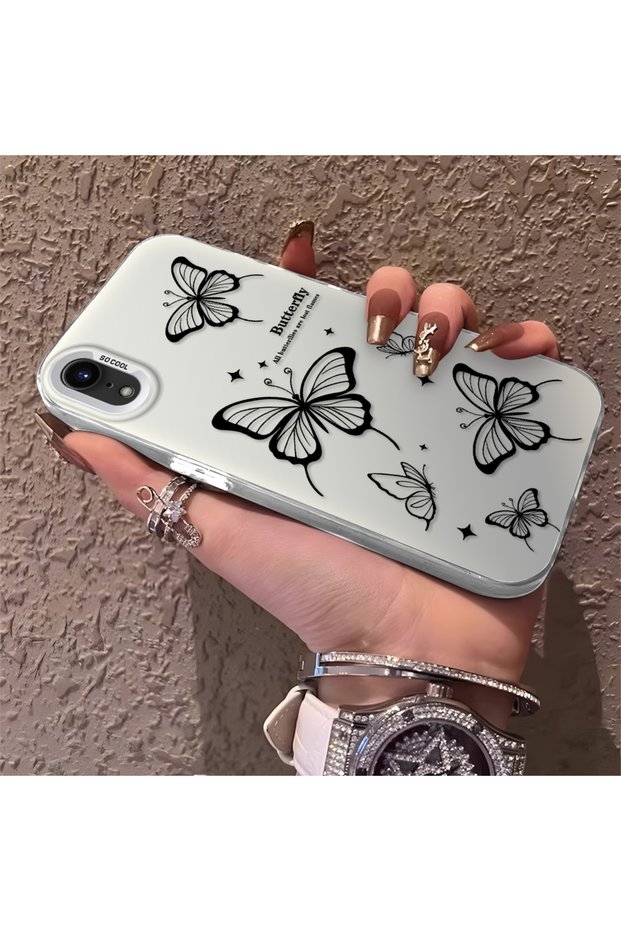 iPhone Xr Compatible, Evil Eye Butterfly Pattern, Full Coverage Protection, Stylish Case