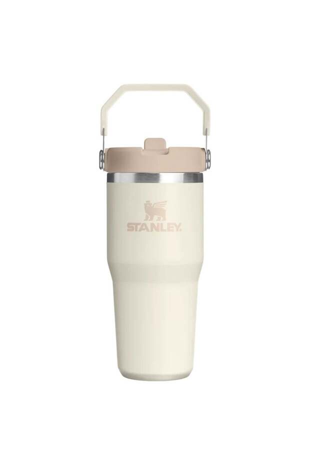 The IceFlow™ Flip Straw 2.0 Tumbler 0.41L / 14oz Cream Termos - 1