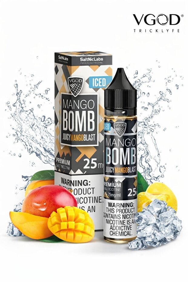 VGOD Mango Bomb Iced Salt Nic 25mg – Premium Liquid