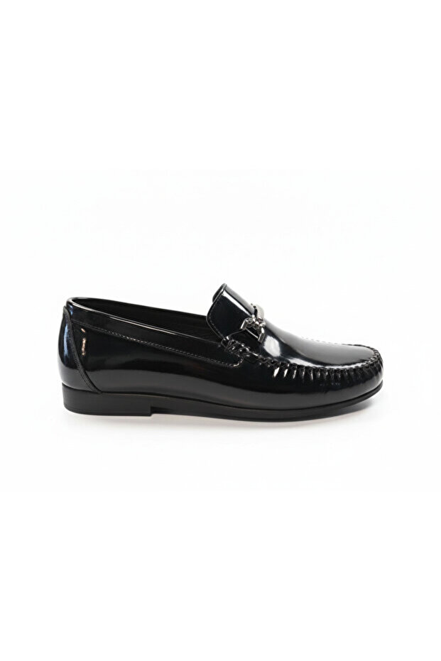Black Patent Leather Laceless Loafer – Premium Style