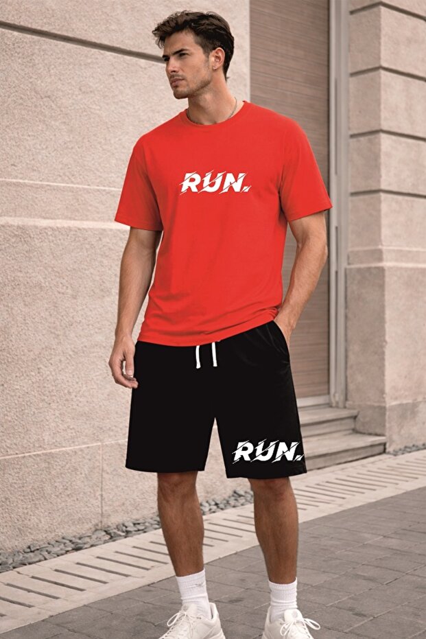 Run. Essential Women's / Men's Unisex T-Shirt Shorts Set Oversized