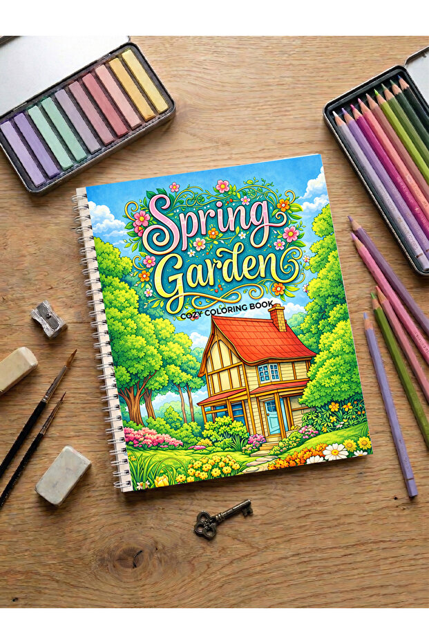 Spring Garden Coloring Book Cozy Book – 20X24 cm