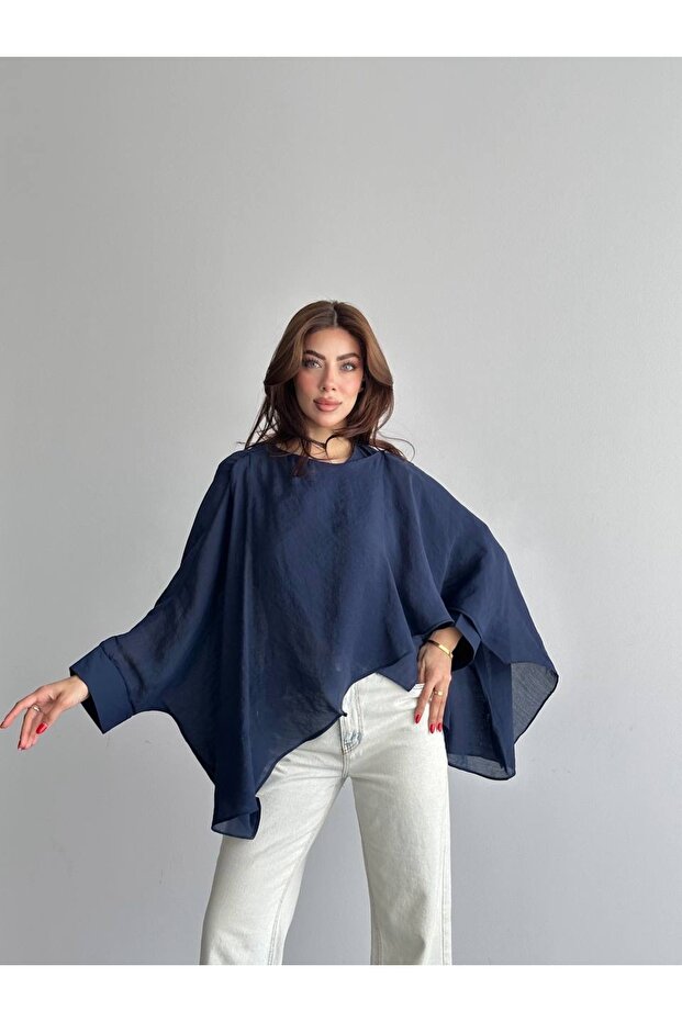 Bat Sleeve Flying Cape Blouse