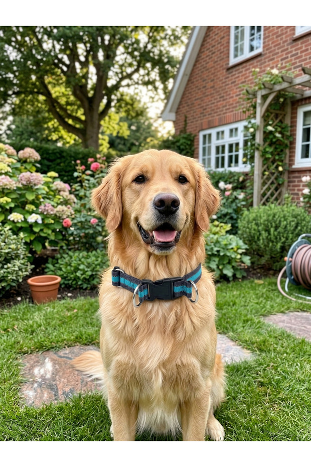 Reflective Dog Collar with Clip, Adjustable and Durable - Medium Breed Dog Collar