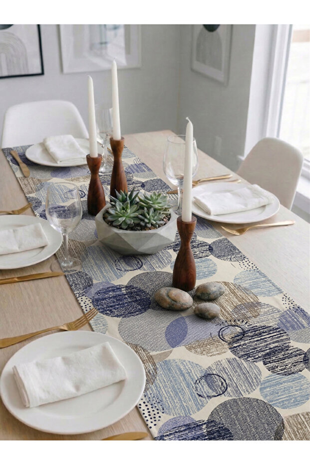 Premium Duck Fabric Liquid Proof Table Runner – Stain Resistant Digital Print Pcs | Different Pattern Options