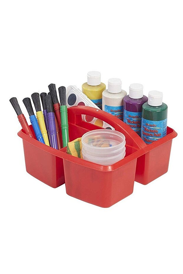 Compartment Caddy - Desktop organizer - Red