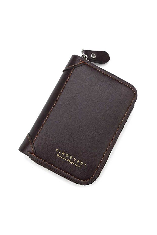 Luxury Leather Zip Wallet, Leather Zip Wallet for Both Men and Women