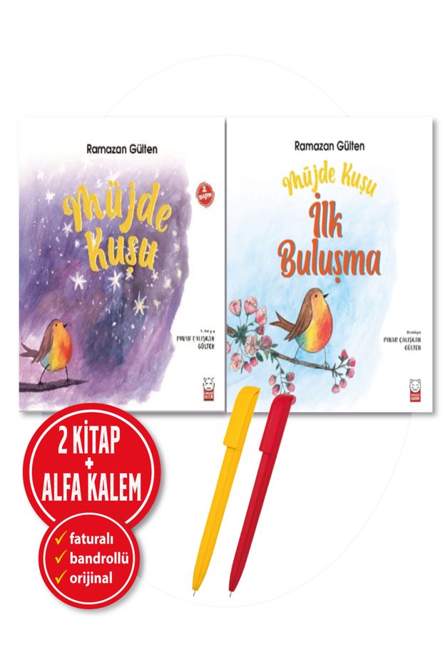 Alfa Kalem</DNTCTMS>+ Bird of Good News+ Müjde Kuşu - İlk Buluşma</DNTCTMS>( Ramadan Gülten) 2 Books / Stories