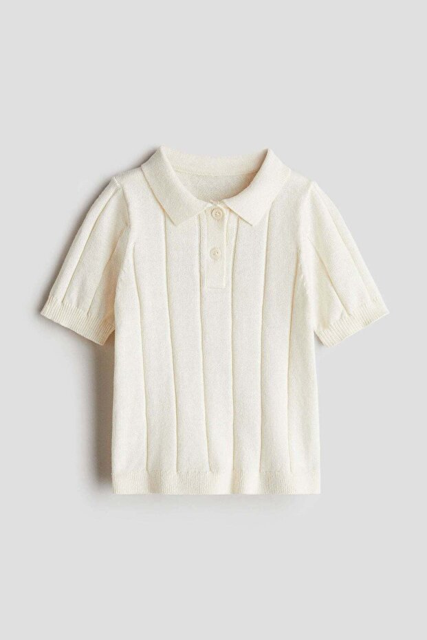 Knitted polo shirt
