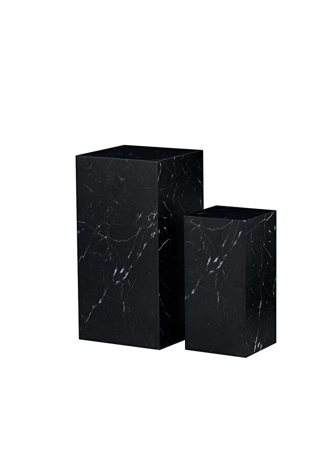 Glennis Set of 2 End Tables - Black