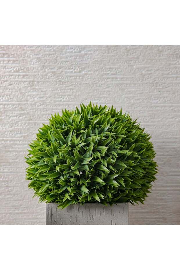 Artificial Topiary Ball Podocarpus Nagi 38 cm Lush Realistic Faux Plant for Home, Balcony Decoration