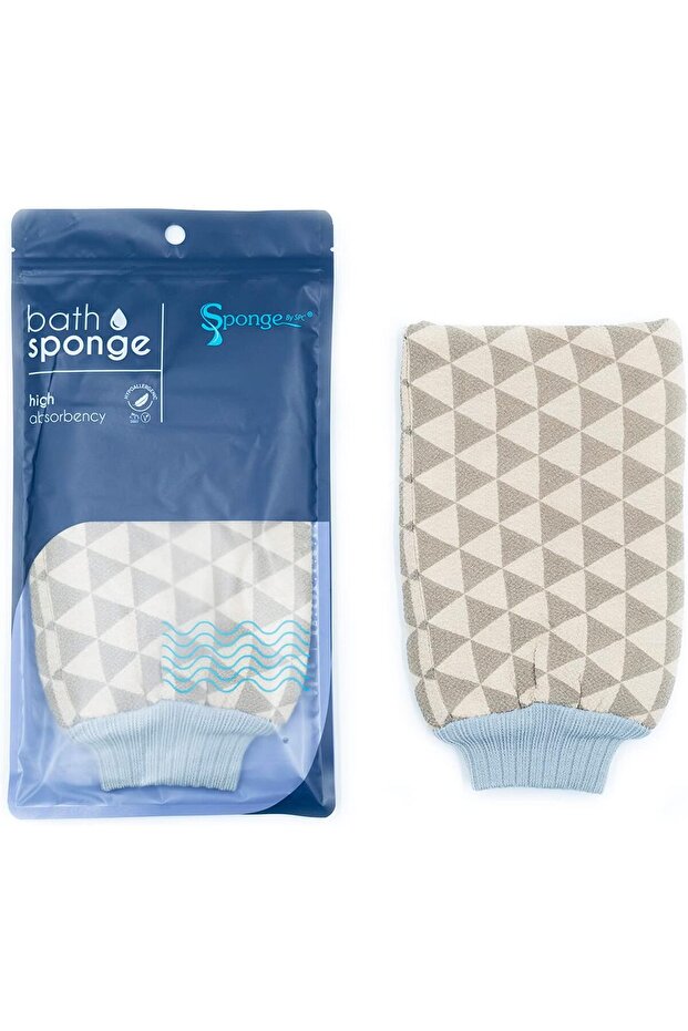 Bath Sponge Towel - Brown