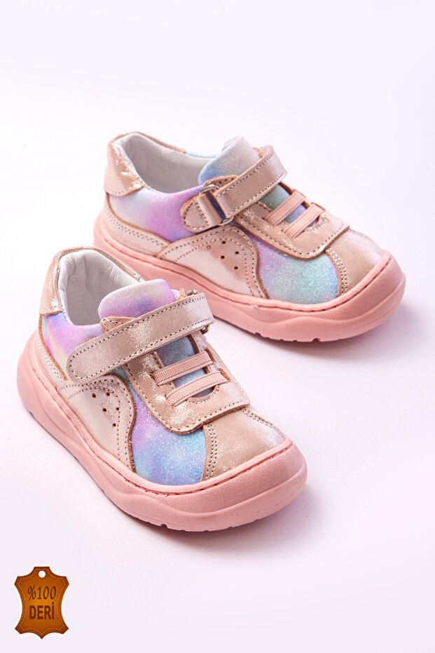 Genuine Leather Orthopedic Sole-Stitched Baby Girl First Step Shoes